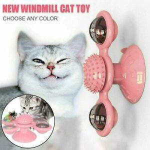 Pet Toys Cat Top Interactive Training Ball Whirling Play For Cats Kitten V6F9