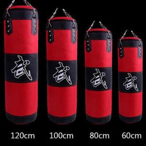 bashastore אביזרי ספורט וכושר Heavy Boxing Punching Bag Speed Training Kicking Workout W/ Chain Hook